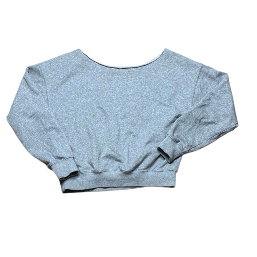 Fabletics cut off Grey Blank Pullover Sweatshirt … - image 1